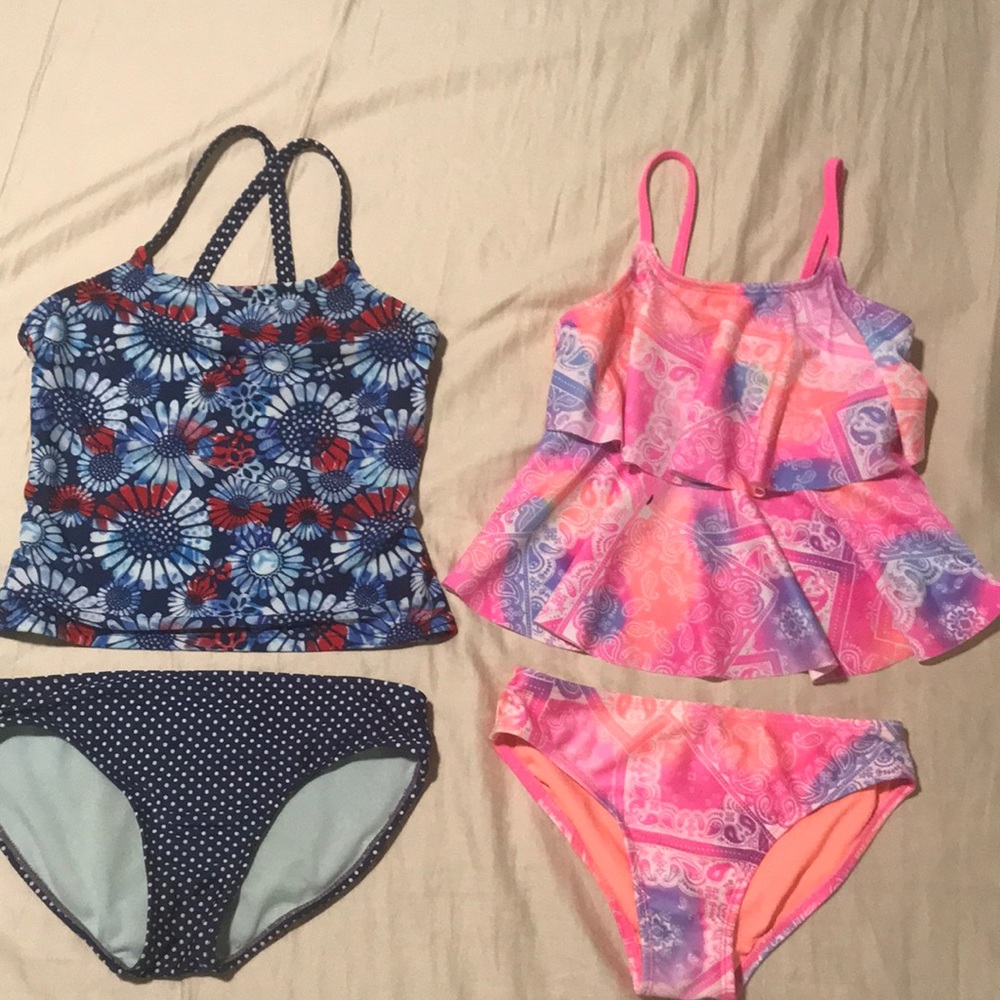 Tankini Swimsuit Bundle Sz 7-8